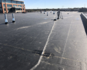 Wisconsin Roofing LLC | Madison | Commercial Roofs | EPDM Rubber Roof Tapered ISO Insulation