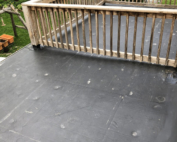 Wisconsin Roofing LLC | Flat Decks | Residential | Wood Side Rail