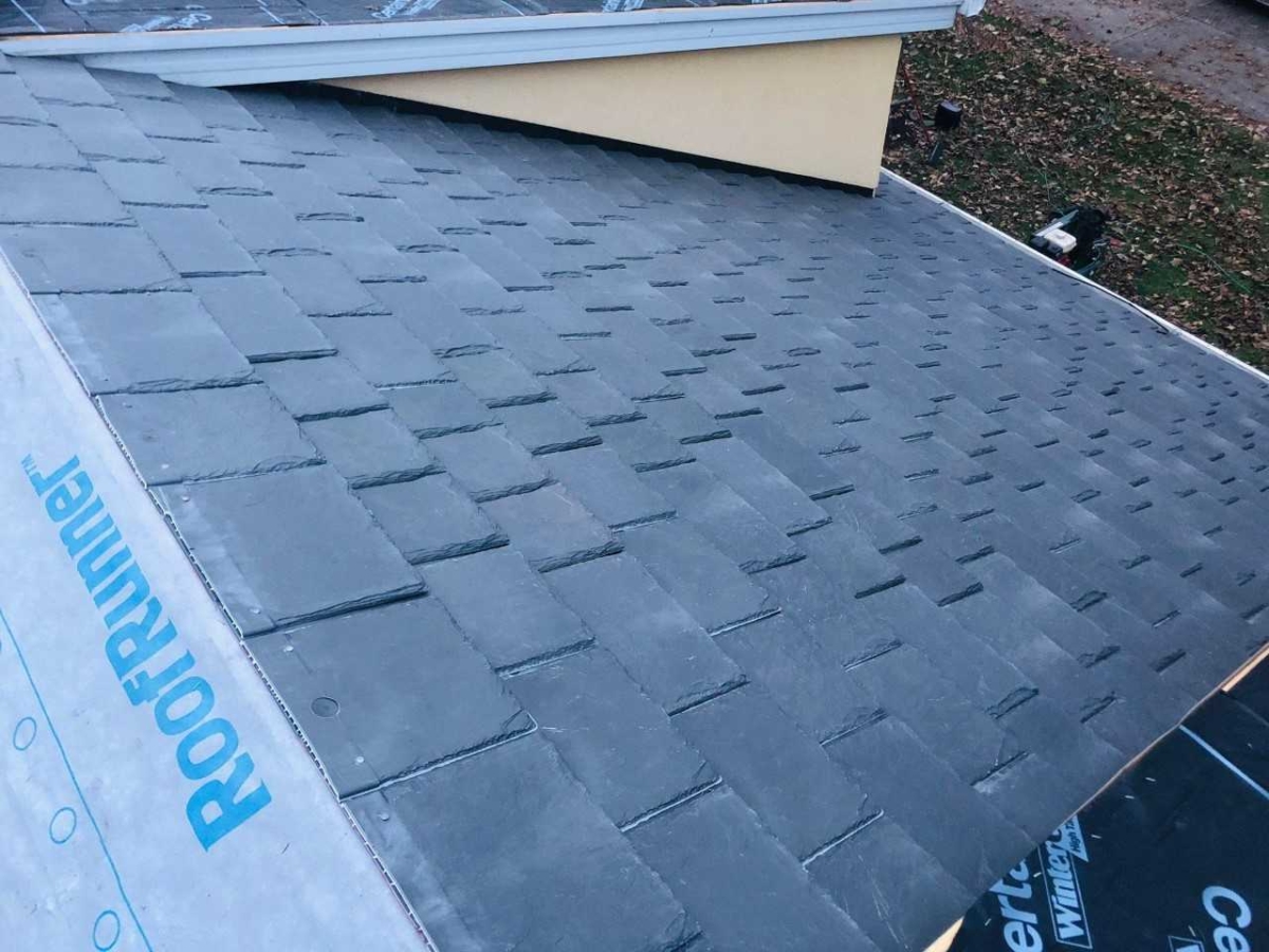 Wisconsin Roofing LLC | Residential | Composite Slate | Sideview ...