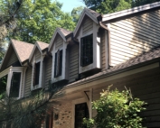 Wisconsin Roofing LLC | Brookfield | Upgraded CertainTeed Landmark PRO Shingles | Burnt Sienna | New gutters | New RAINDROP Leaf Protection | Extensive Landscaping