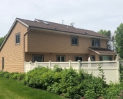 Wisconsin Roofing LLC | Cedarburg | Residential | Landmark Burnt Sienna | Custom house with new roof back