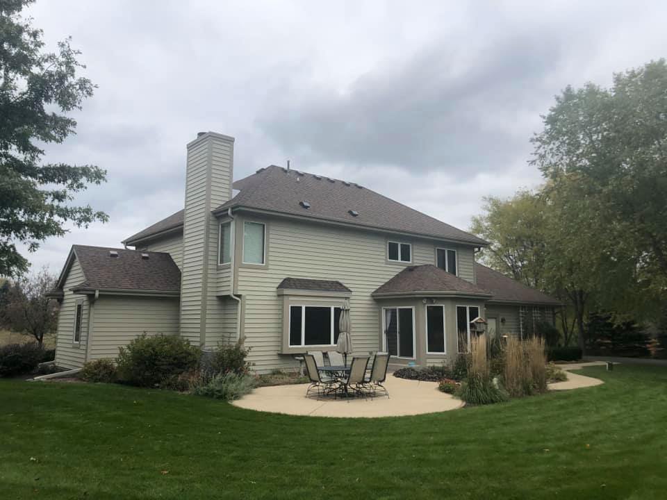 Wisconsin Roofing LLC | New Roof | Waukesha | Burnt Sienna | Upgraded Ventilation | Back View
