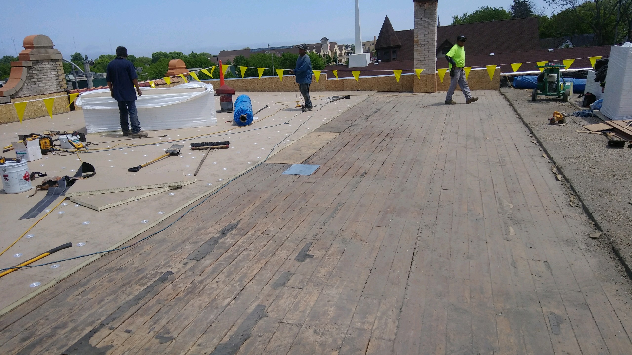 Wisconsin Roofing LLC | Commercial | Flat Roof | In Progress | Milwaukee