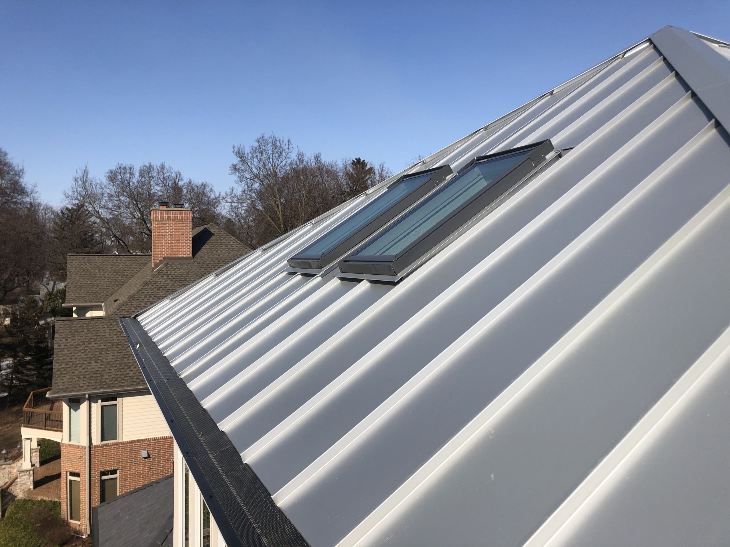 Wisconsin Roofing LLC | Residential | Elkhart Lake | Metal roof side view