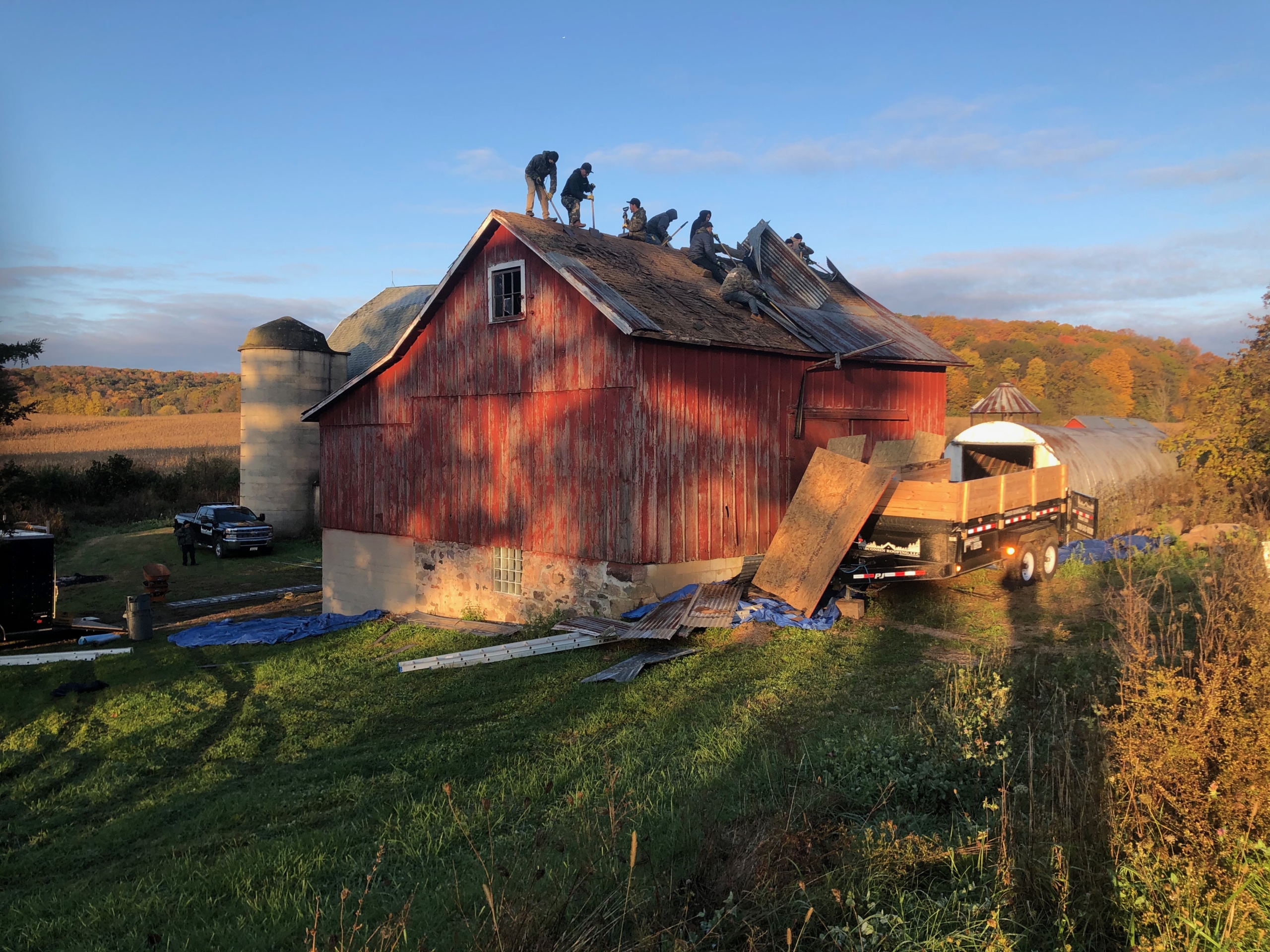 Wisconsin Roofing LLC | Residential | Kohler | Metal standing seam roof | Tear off