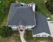 Wisconsin Roofing LLC | Sheboygan | Drone | New Roof | Moire Black